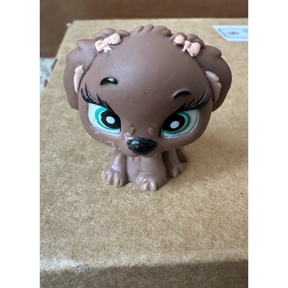 Bratz Lil Angelz Pets Brown Puppy Dog Green Black Eyes